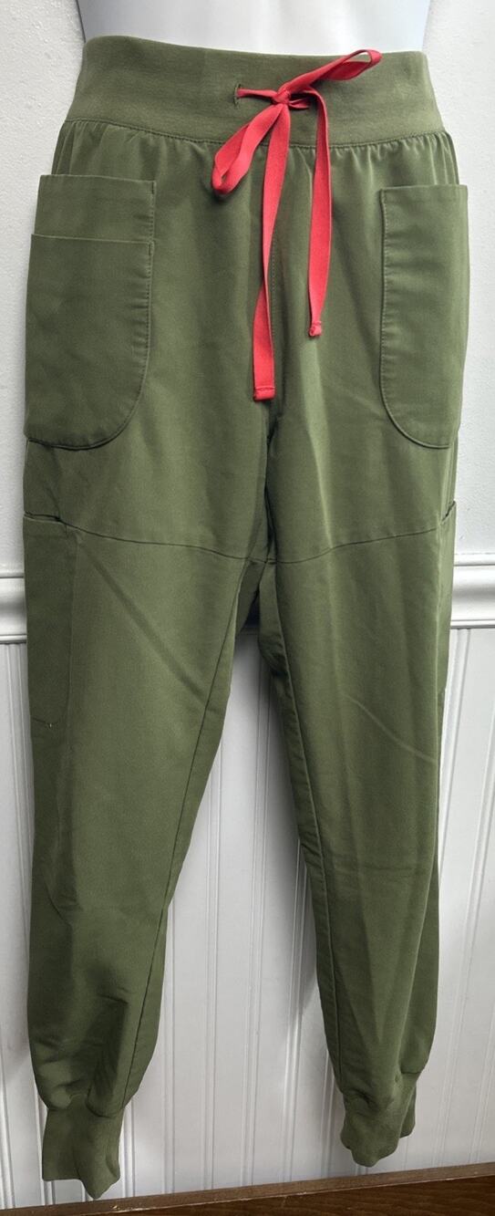Figs Scrub Pants Men’s Martini Olive Cargo Joggers Size XS Technical Collection